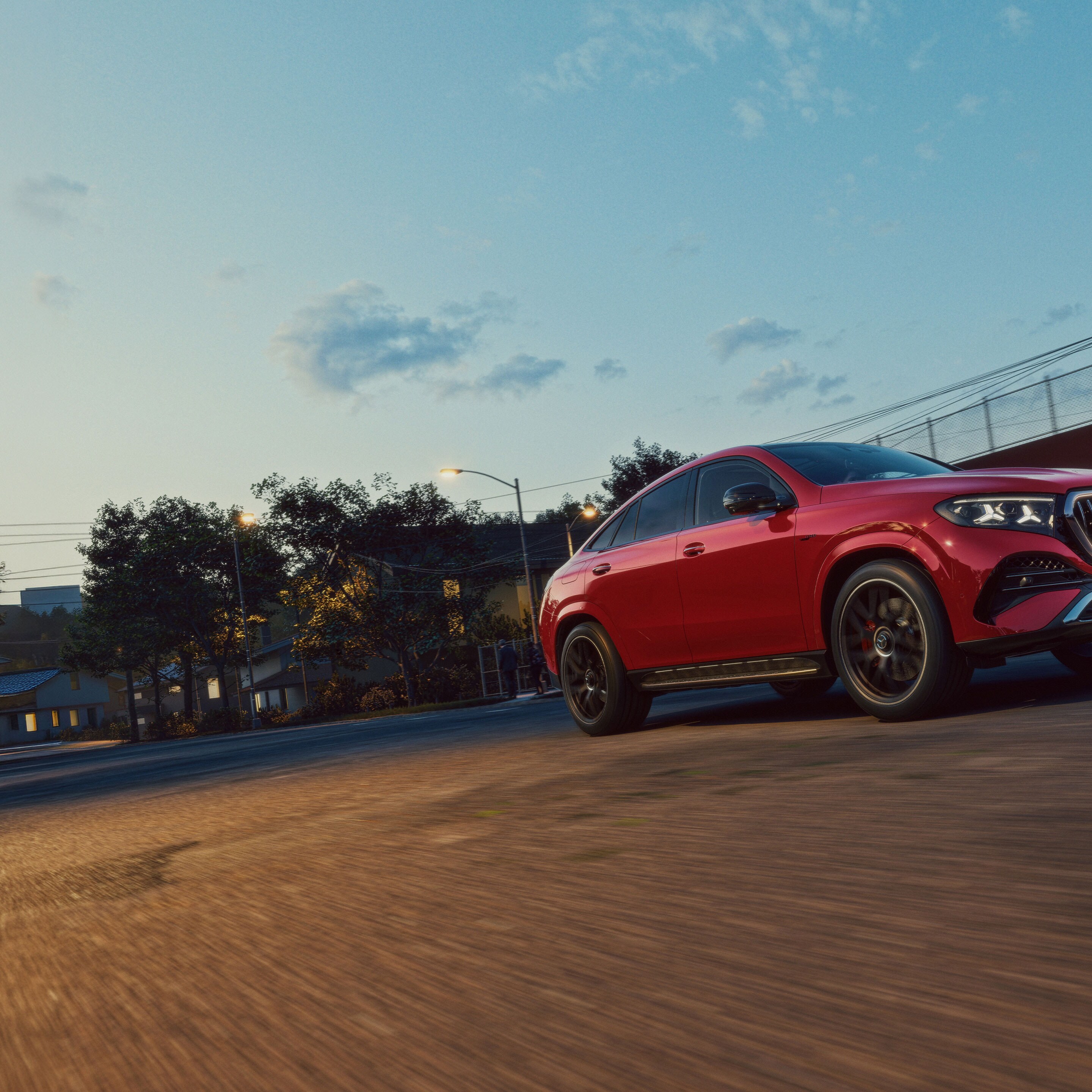 Eksteriøret på den ny Mercedes-AMG GLE coupé.