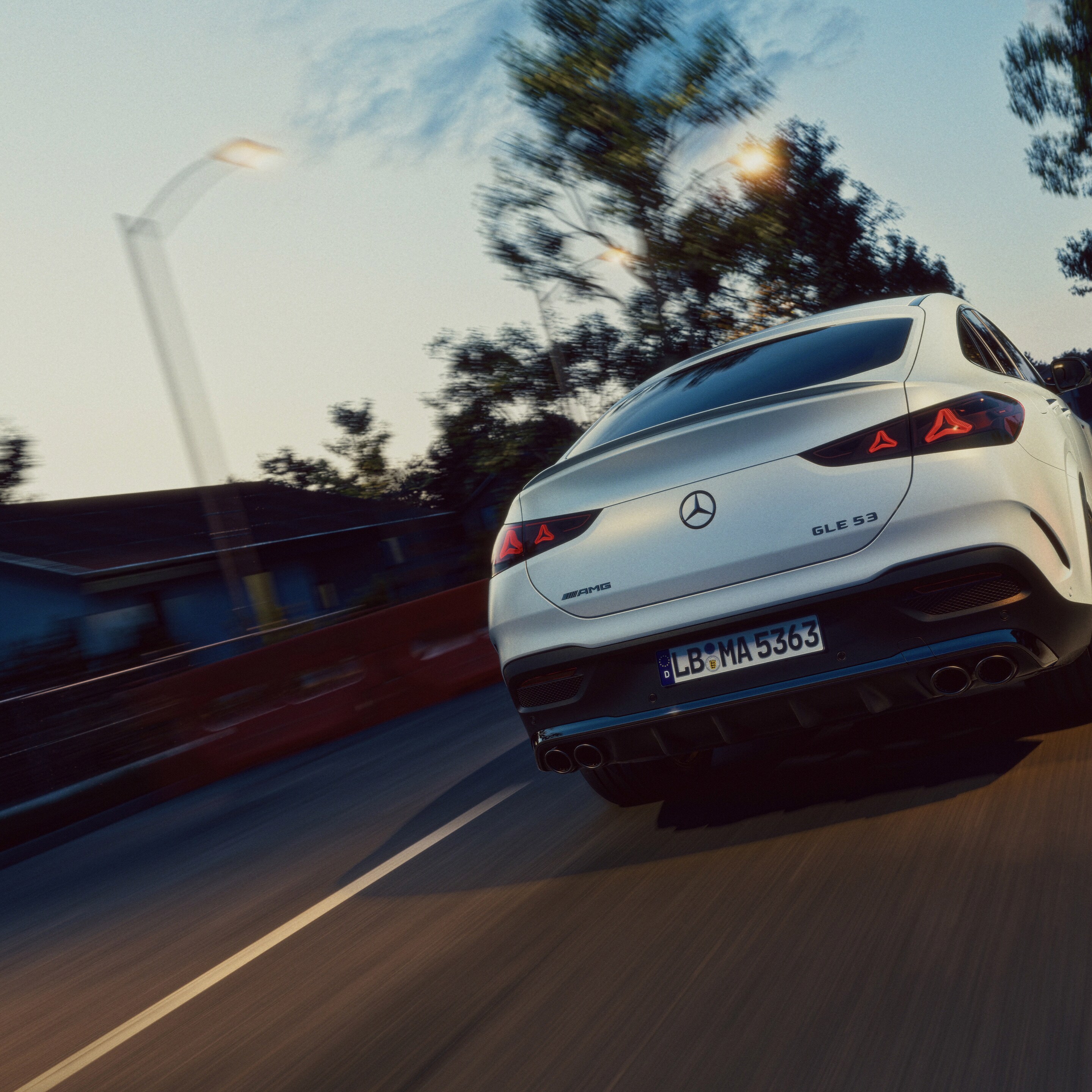 Eksteriøret på den ny Mercedes-AMG GLE coupé.