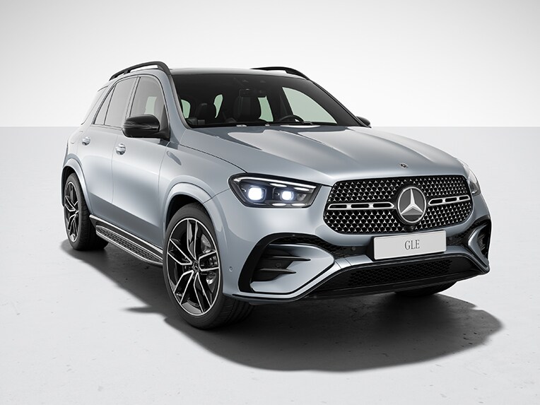 Eksteriøret på GLE fra Mercedes-Benz med nightpakken.