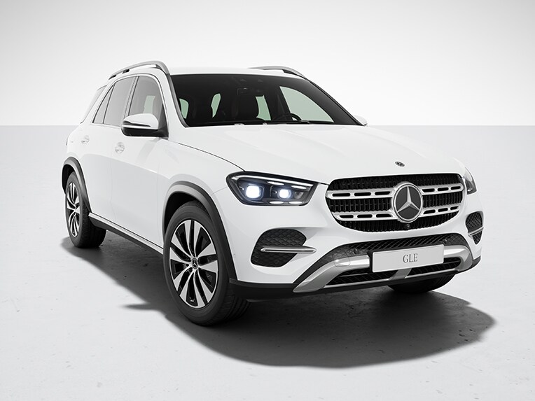 Eksteriøret på Mercedes-Benz GLE med standardudstyr.