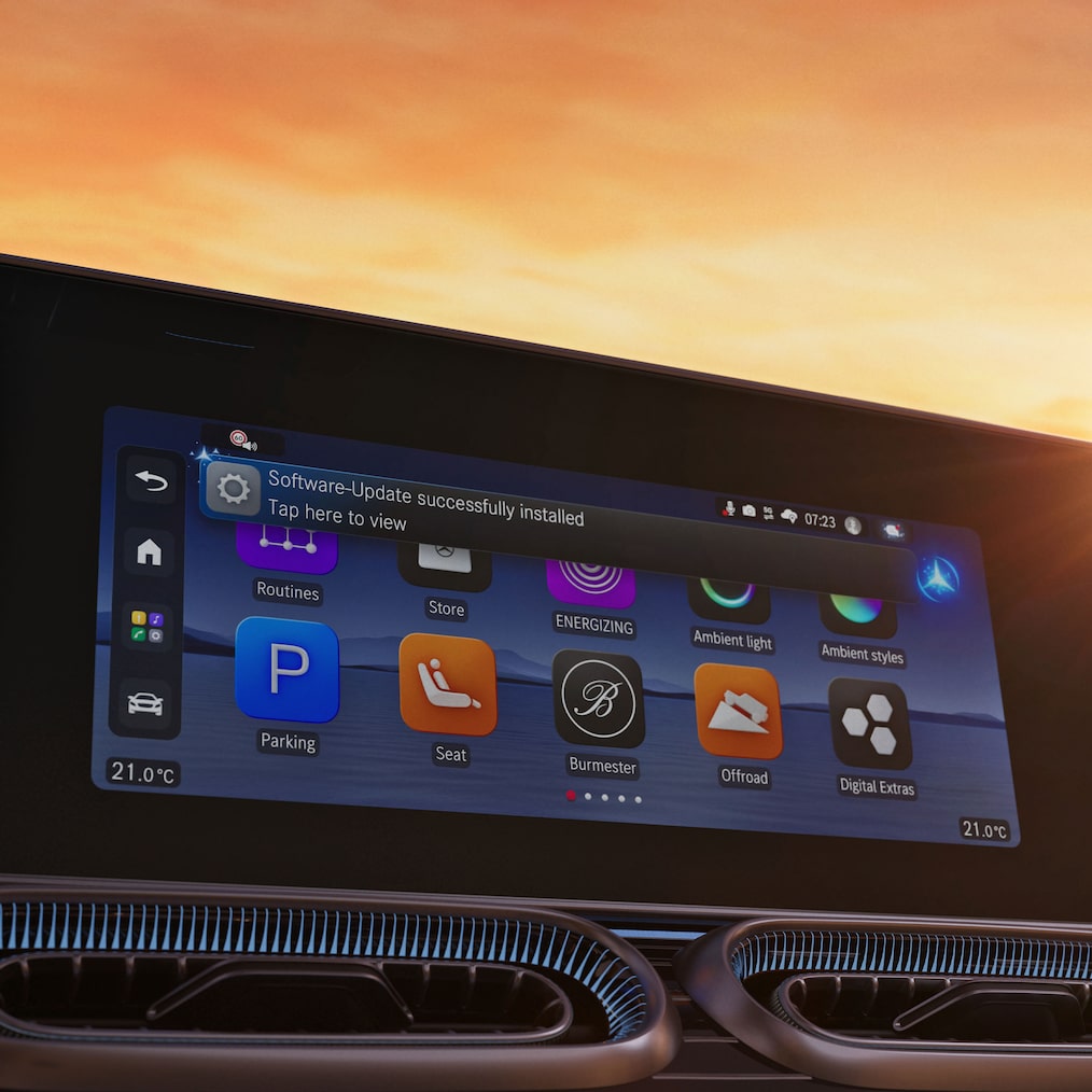 Mercedes-Benz Operating System (MB.OS) i den nye GLE fra Mercedes-Benz.