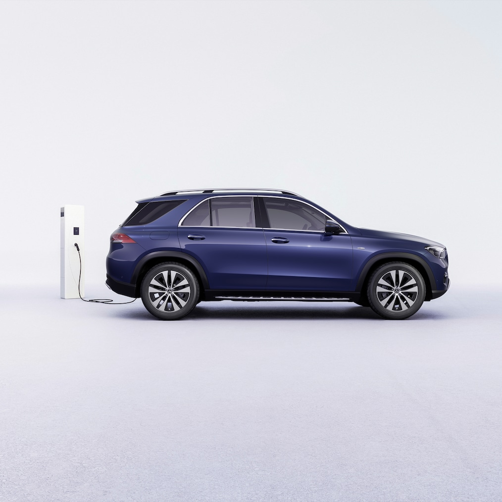 GLE 350 de 4MATIC med EQ-hybridteknologi fra Mercedes-Benz.