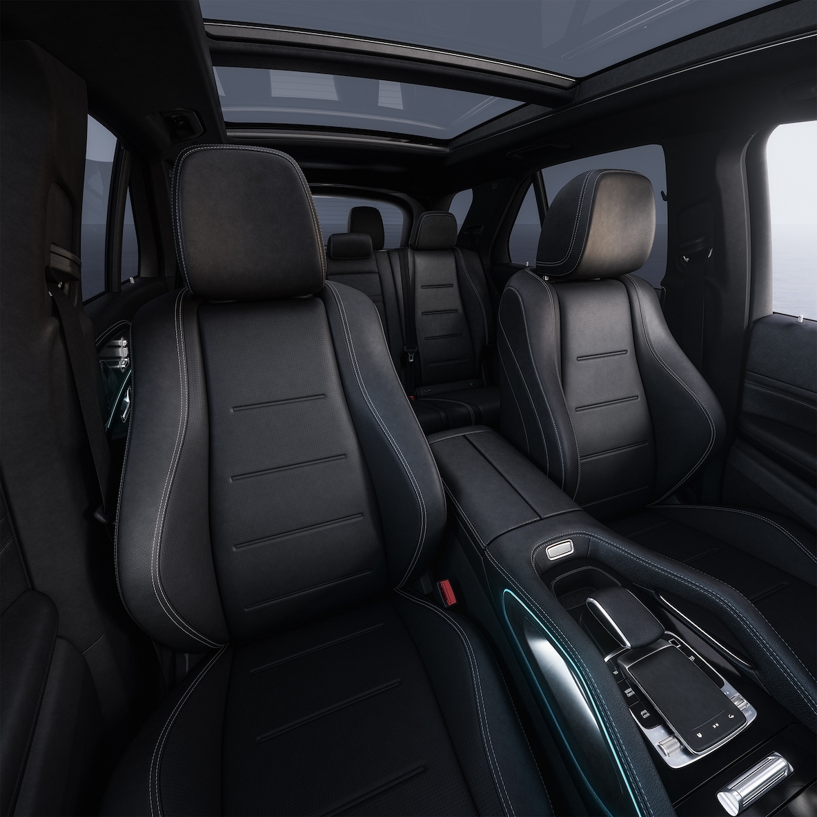 Interiøret i Mercedes-Benz GLE.