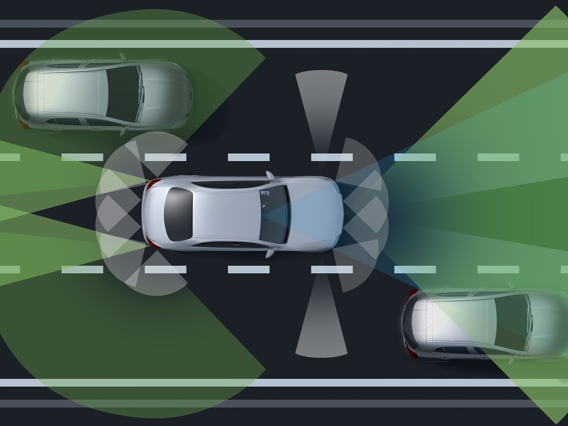 Førerassistentpakke Plus i GLS fra Mercedes-Benz.