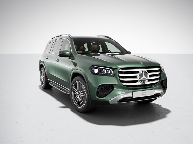 Mercedes-Benz GLS med standardudstyr.