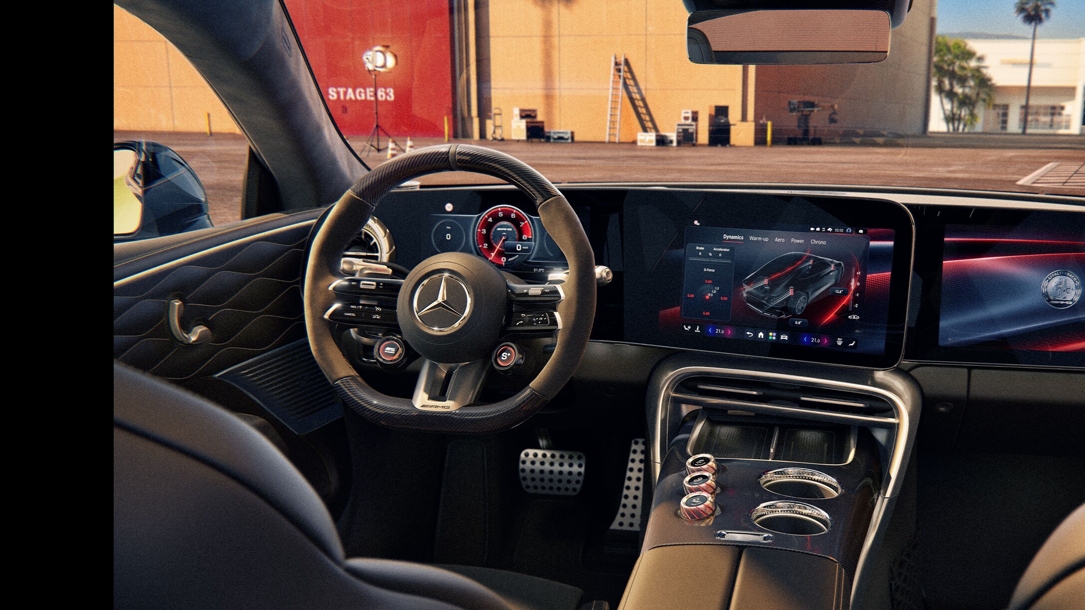 Cockpittet i Mercedes-AMG.