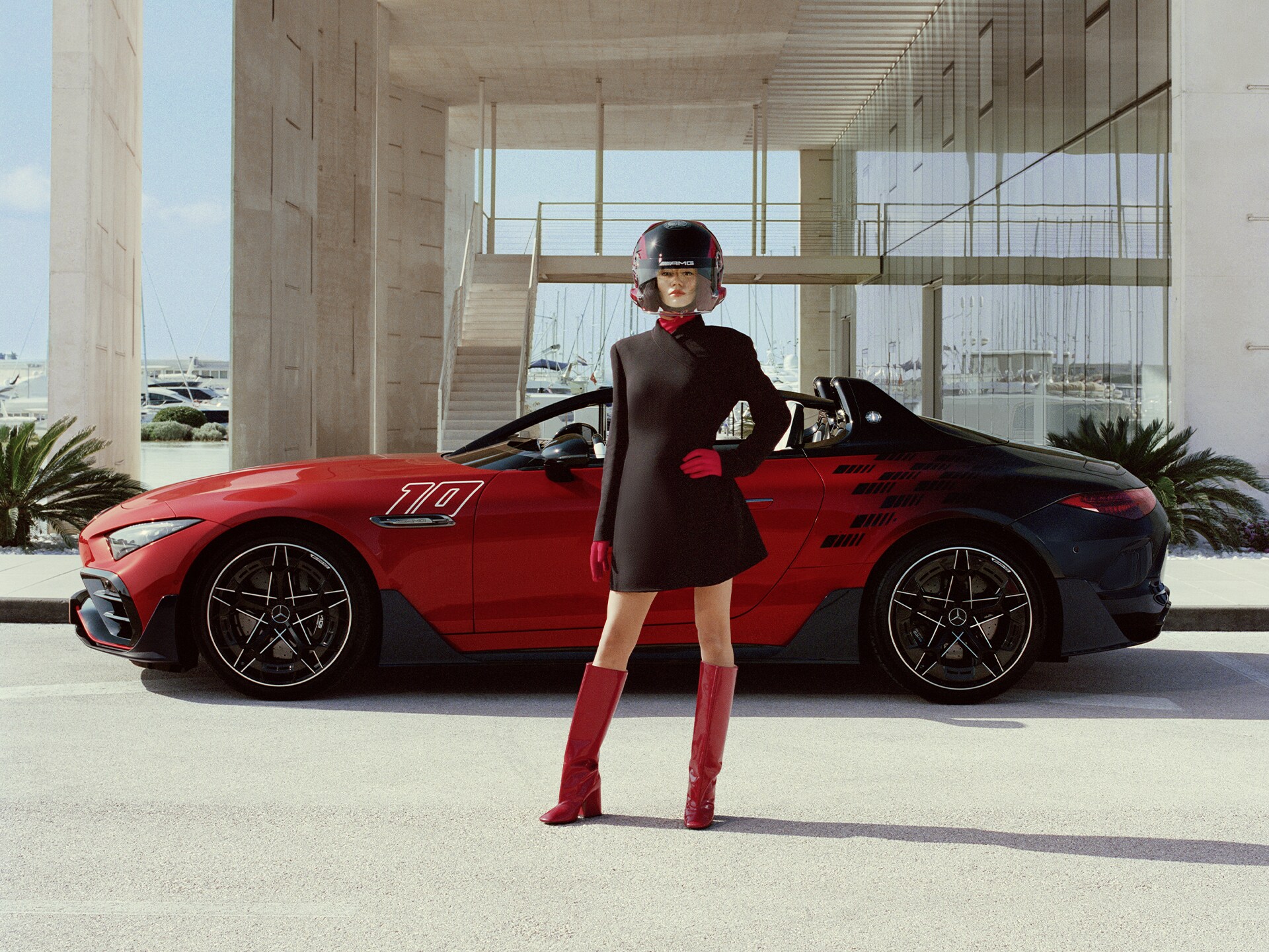 Spændingen ved Mercedes-AMG.