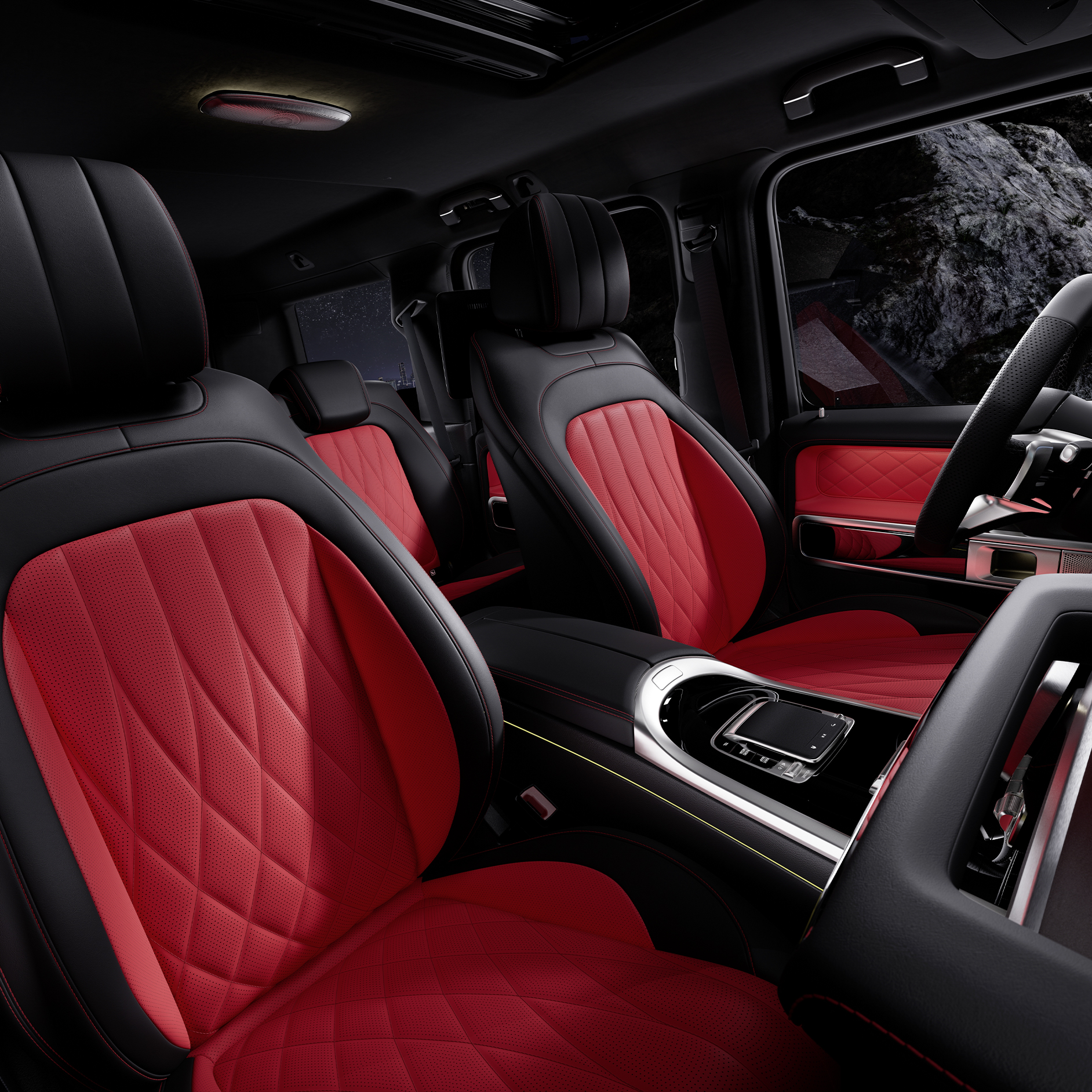 MANUFAKTUR | G-Klasse | Mercedes-Benz MANUFAKTUR lædersæder i Mercedes-Benz G-Klasse kabinen