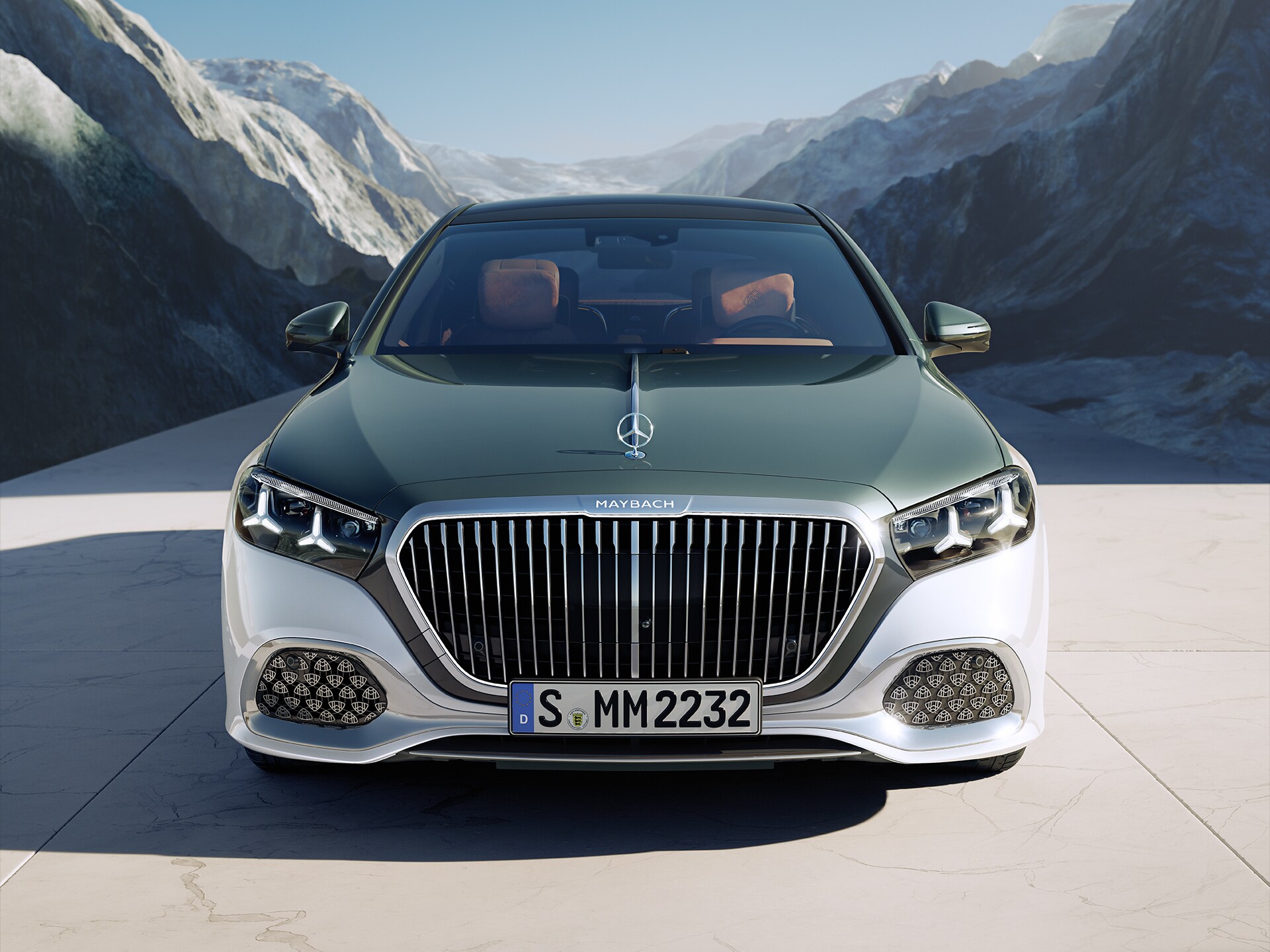 Mercedes-Maybach S-Klasse set fra siden.