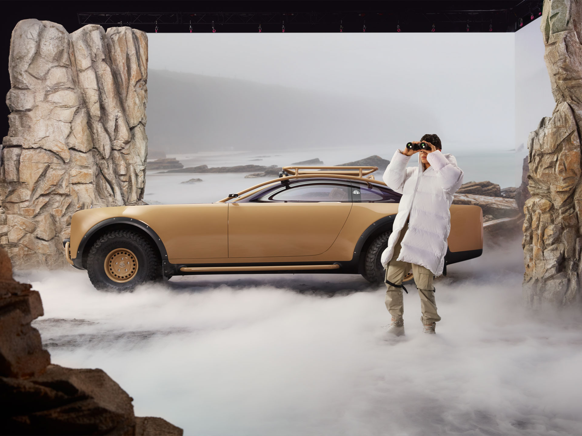 S-Klasse Virgil Abloh | Mærket | Mercedes-Maybach Mercedes-Maybach S-Klasse Virgil Abloh set skråt bagfra.