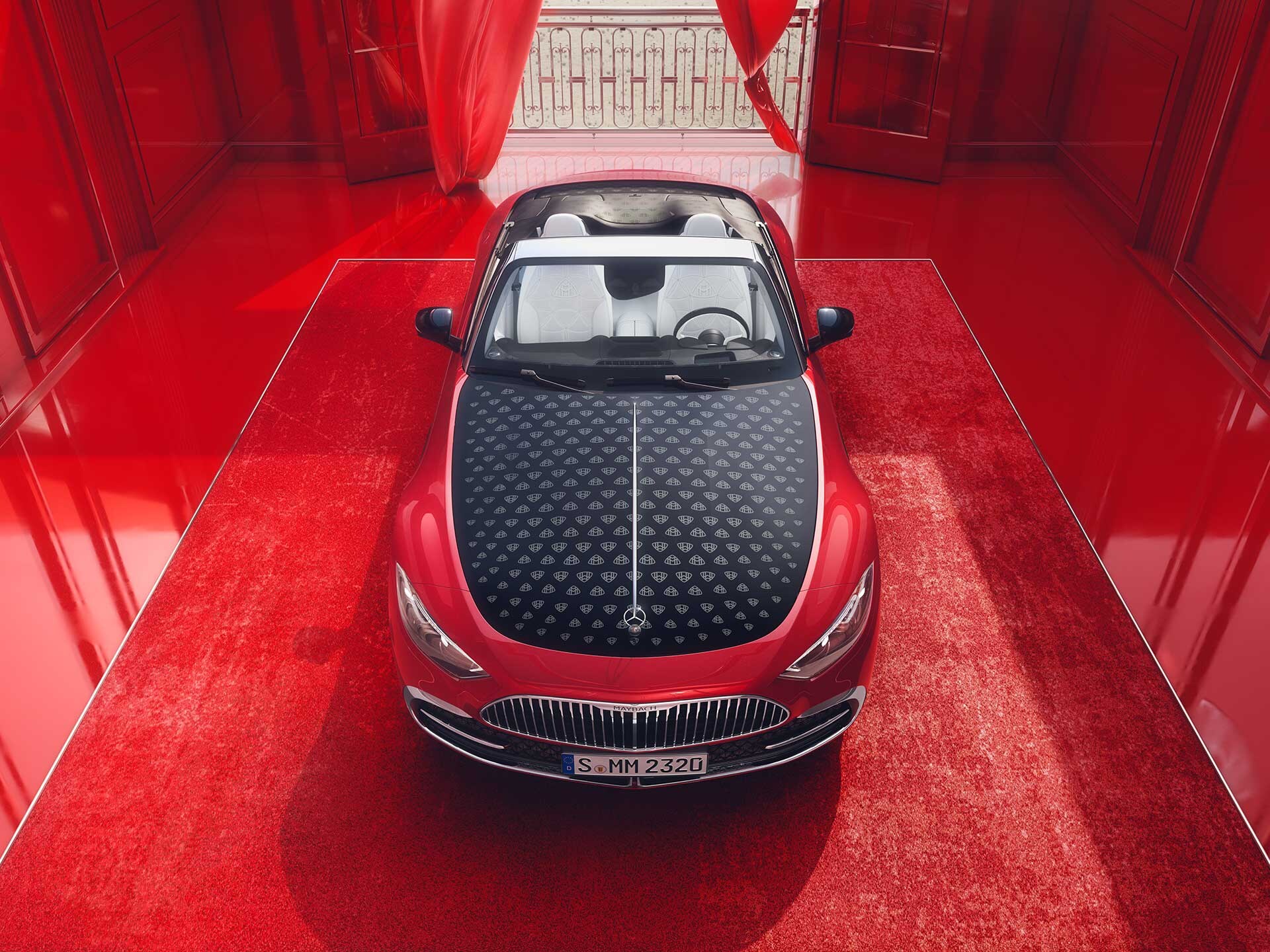 Mercedes-Maybach SL 680 set forfra.