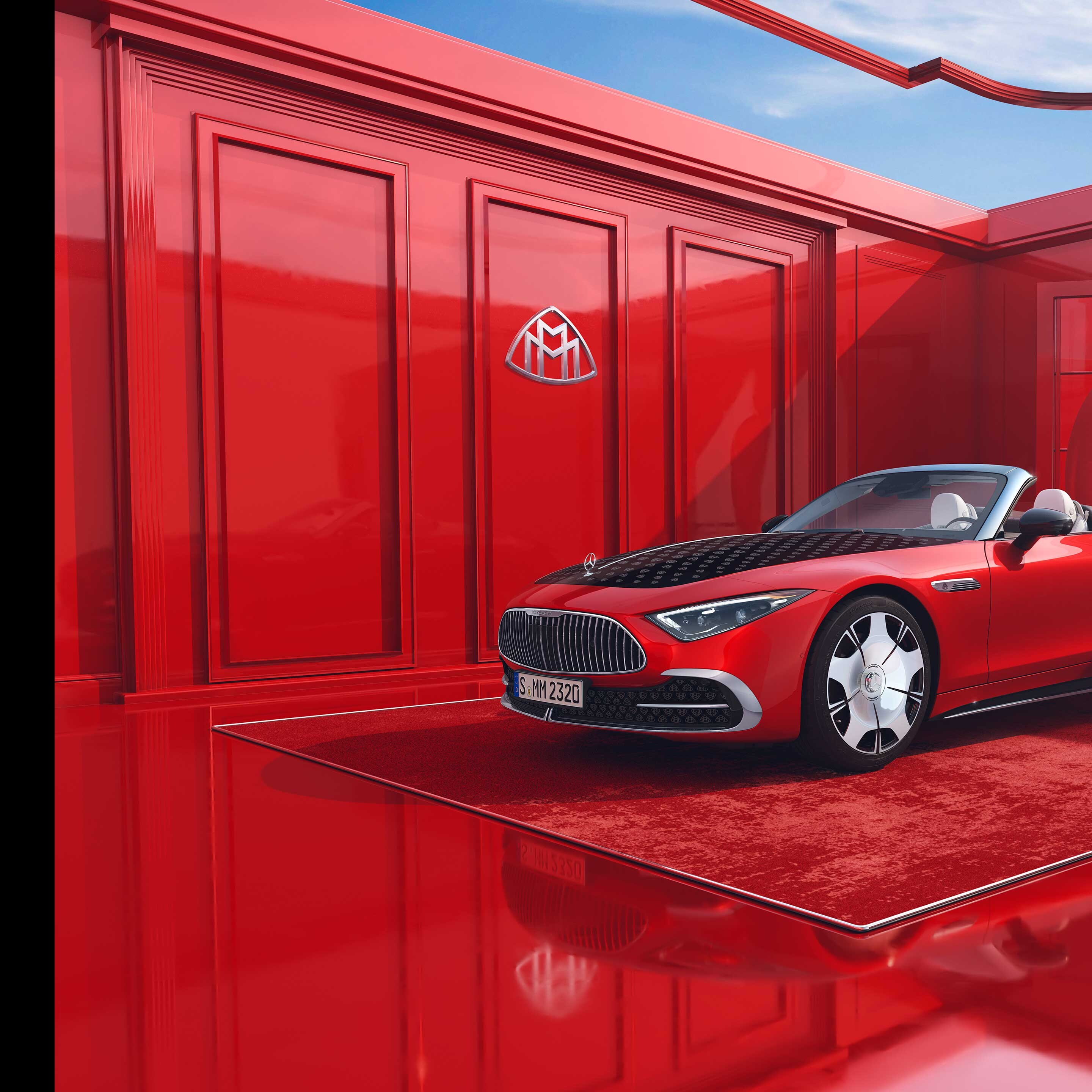 Mercedes-Maybach SL 680 set fra siden.