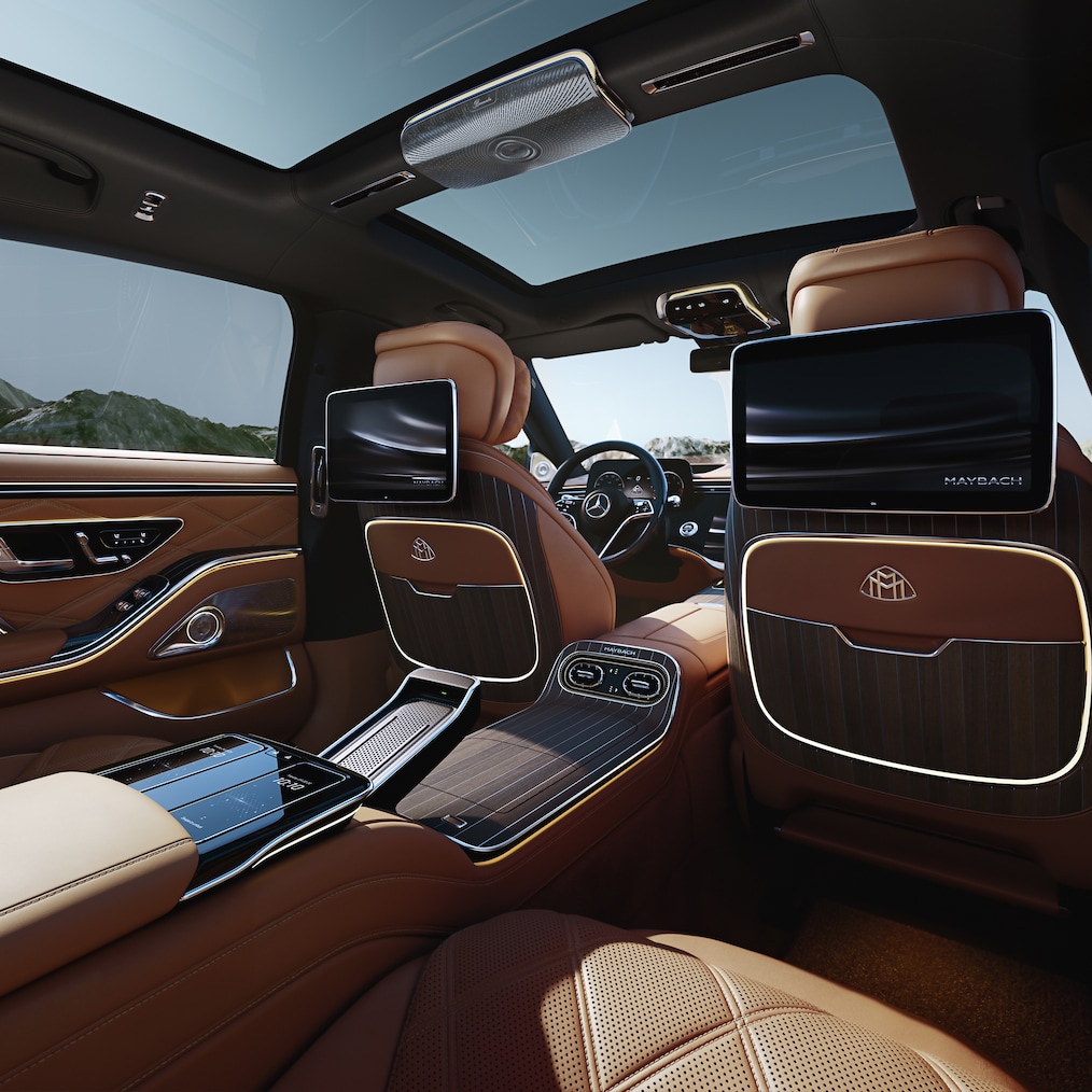 Exclusive-interiøret i den ny Mercedes-Maybach S-Klasse.