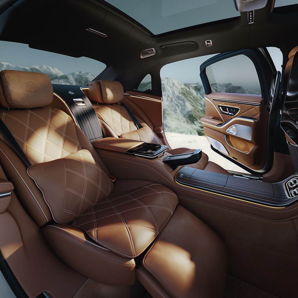 First-Class bagsædet i den ny Mercedes-Maybach S-Klasse.