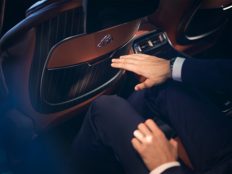 Den bageste del af kabinen i Mercedes-Maybach S-Klasse.