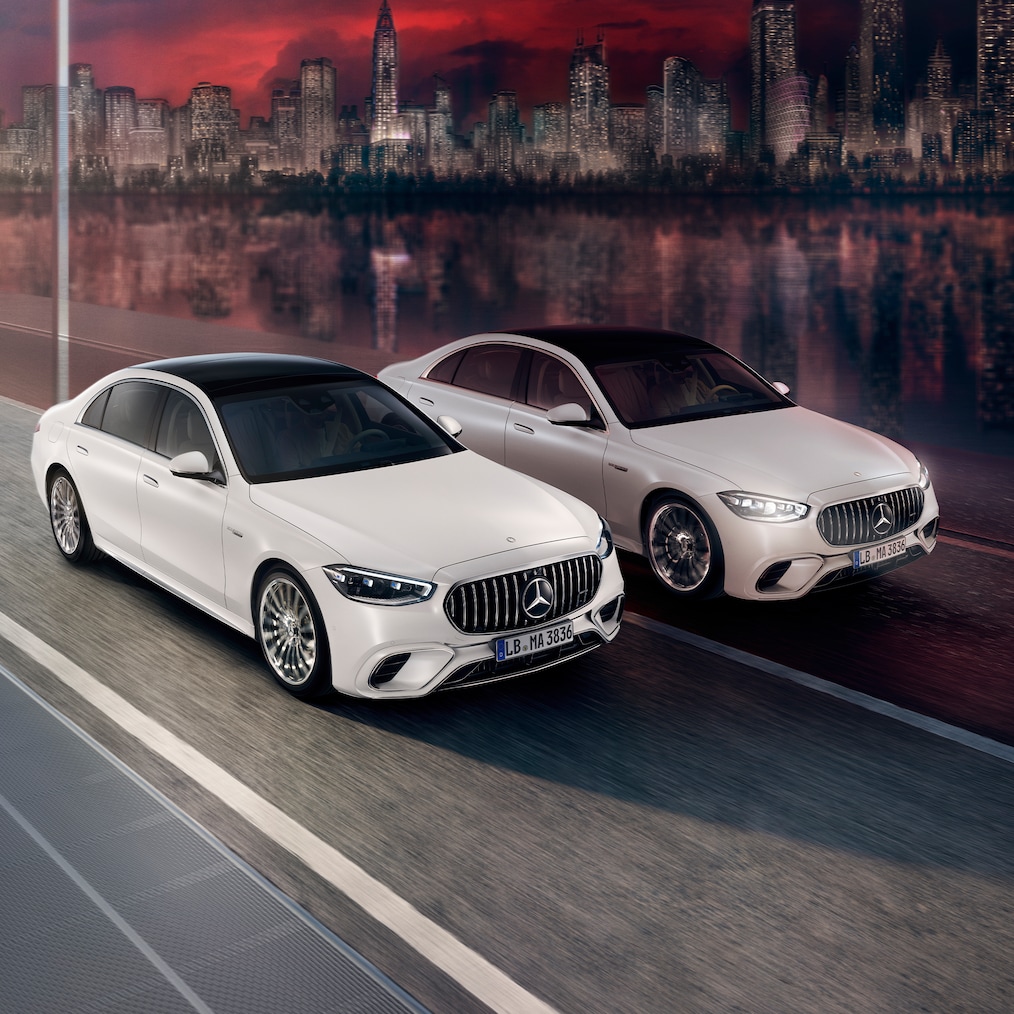 Endnu en dynamisk visning af Mercedes-AMG S 63 E PERFORMANCE (kørebillede).