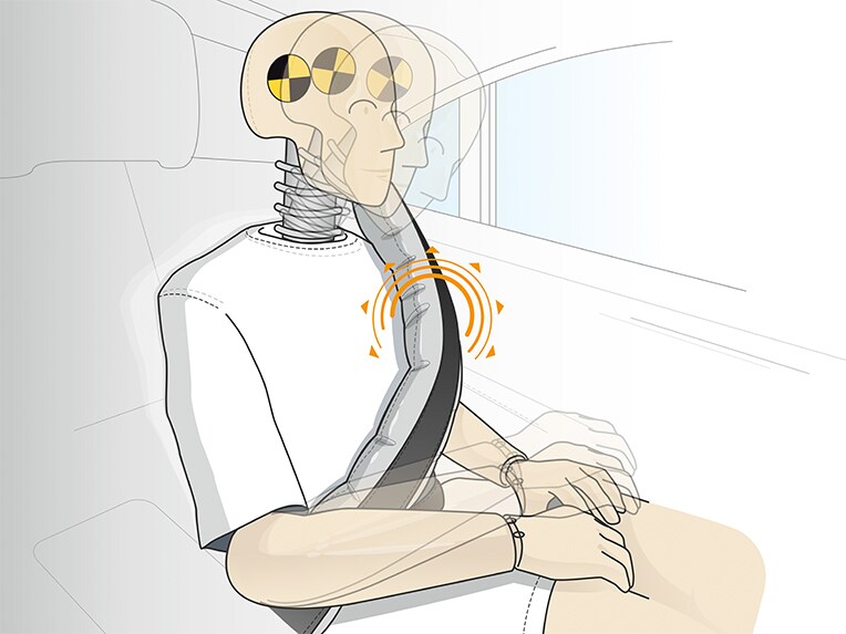 Seleairbagen i Mercedes-Benz S-Klasse sedan.