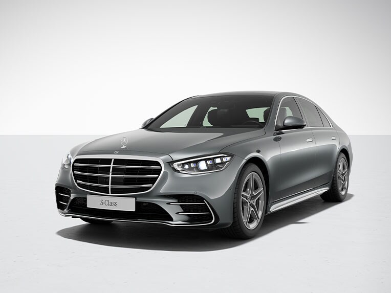Eksteriøret på Mercedes-Benz S-Klasse sedan med AMG Line.