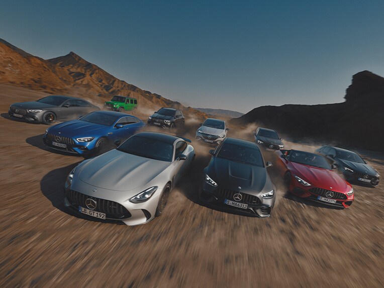 To Mercedes-AMG SL roadstere.