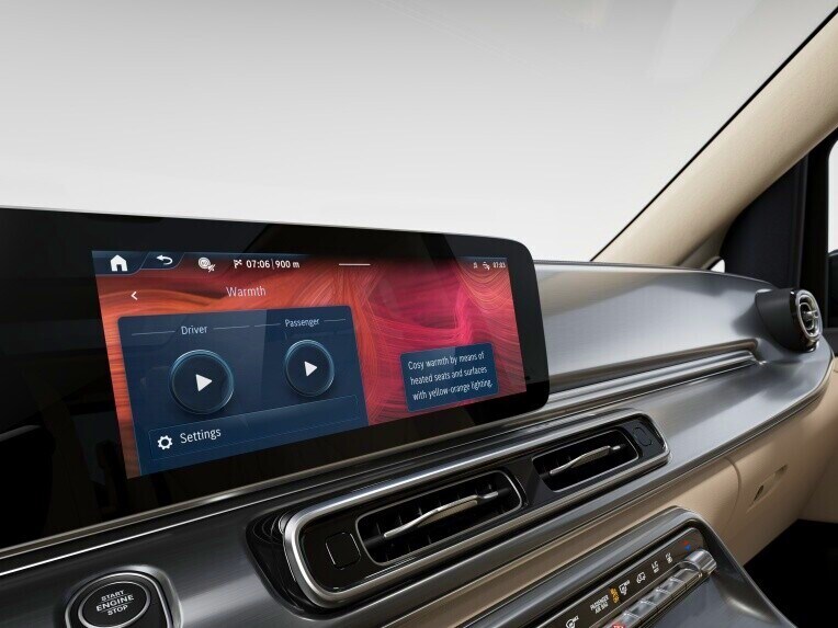 ENERGIZING-komfort i Mercedes-Benz V-Klasse.