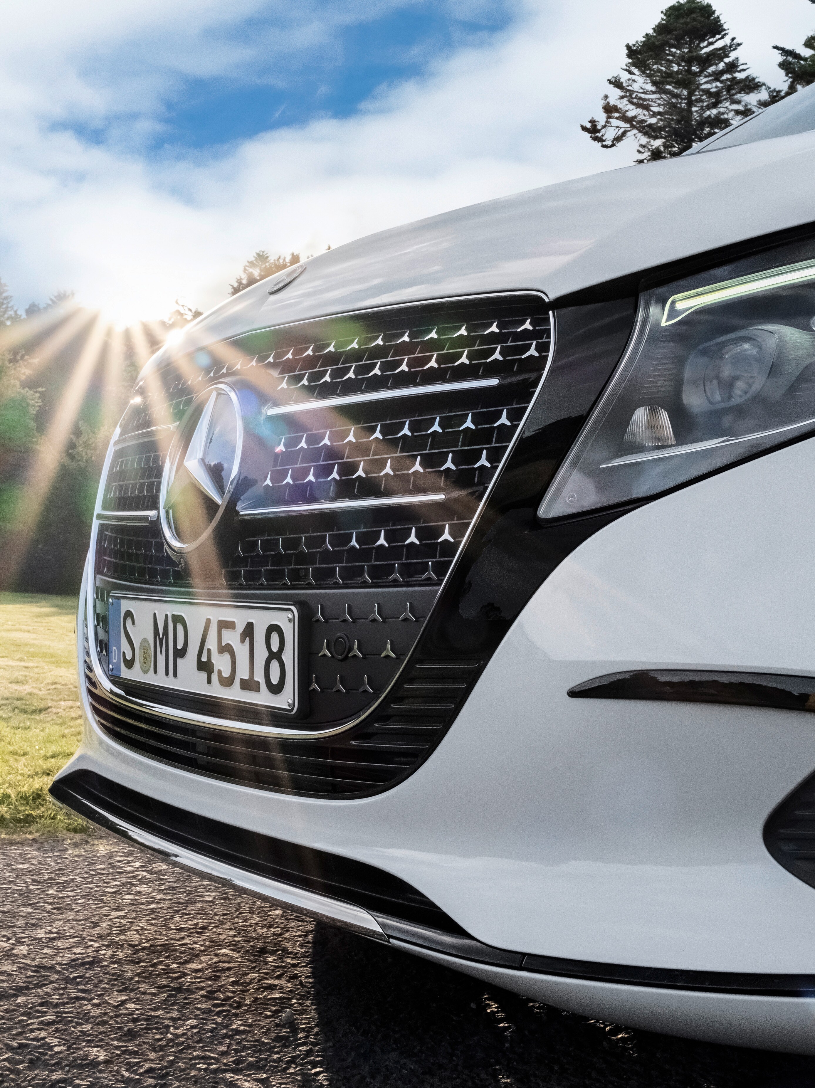 Nærbillede af V-klasse Marco Polo.