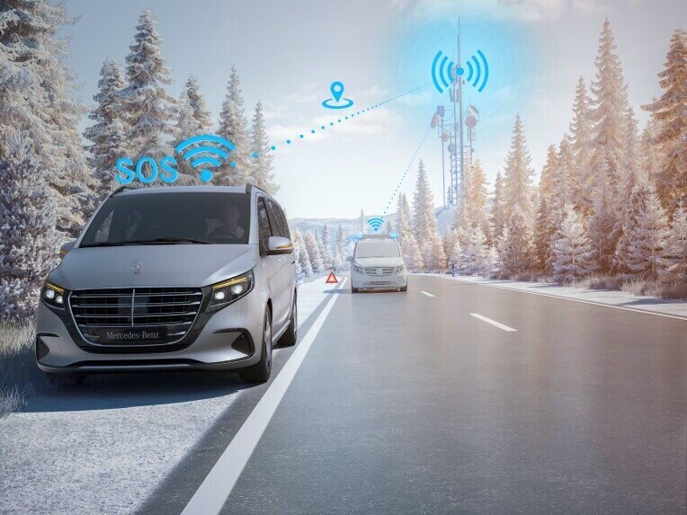 Mercedes-Benz nødopkaldssystemet kan i nødstilfælde give dig den afgørende tidsfordel.
