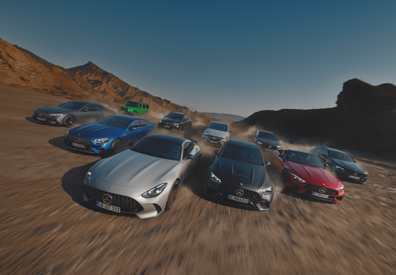 Mercedes-AMG's verden | Mercedes-AMG Mercedes-Benz AMG-modellerne i ørkenen