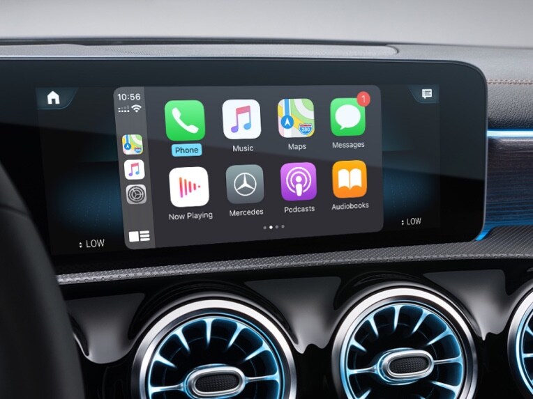 MBUX multimediesystem med smartphoneintegration