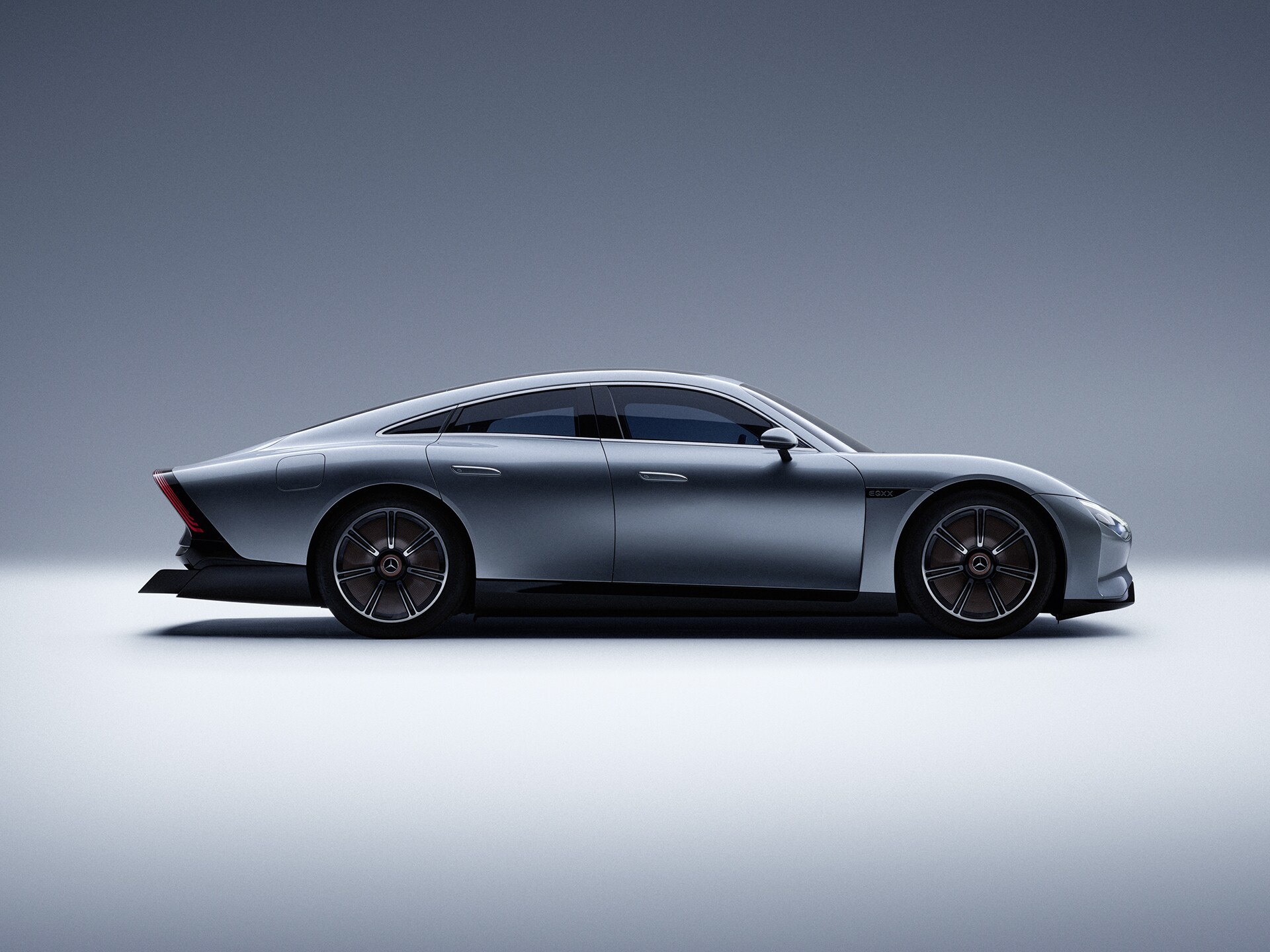 Mercedes-Benz konceptbil set fra siden.