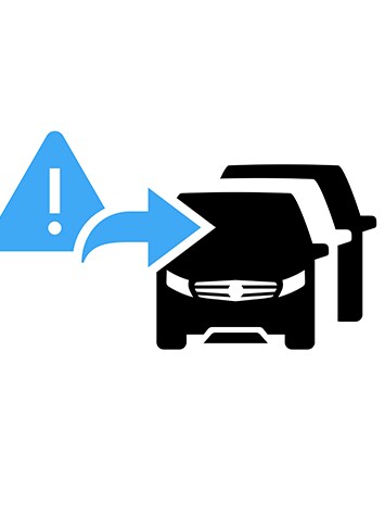 Mercedes-Benz Car-to-X-kommunikations ikon