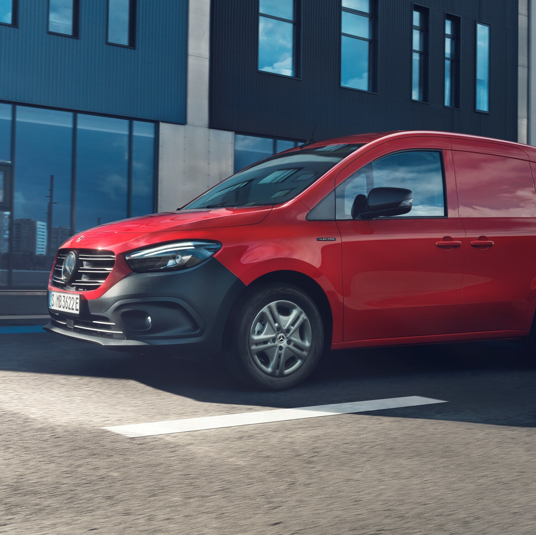 Mercedes-Benz eCitan kassevogn.