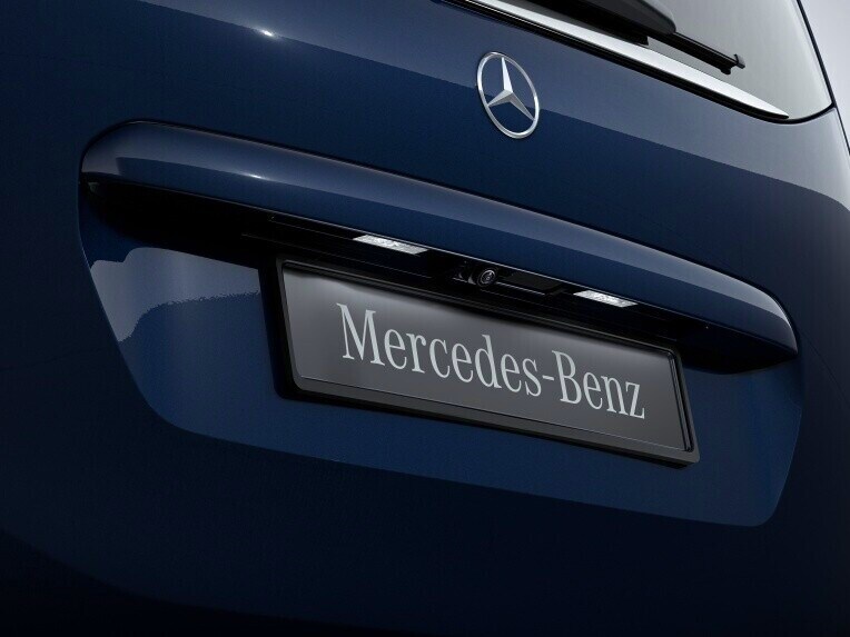 Bakkameraet på bagklappen af Mercedes-Benz eCitan Kassevogn