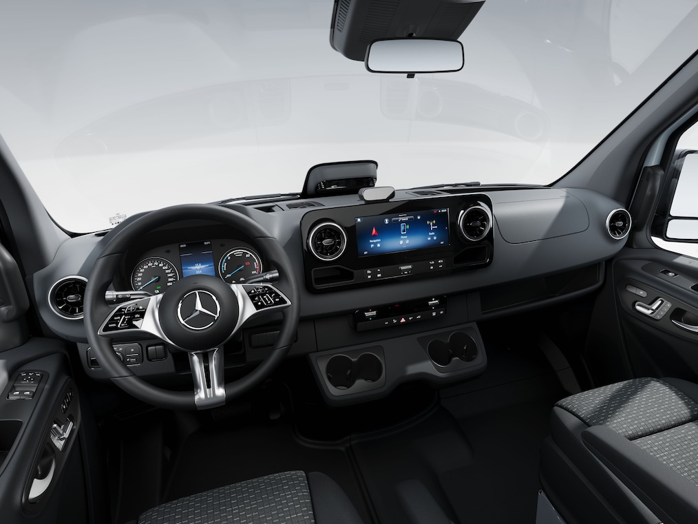 Førerafdelingen i Mercedes-Benz eSprinter-chassiset.