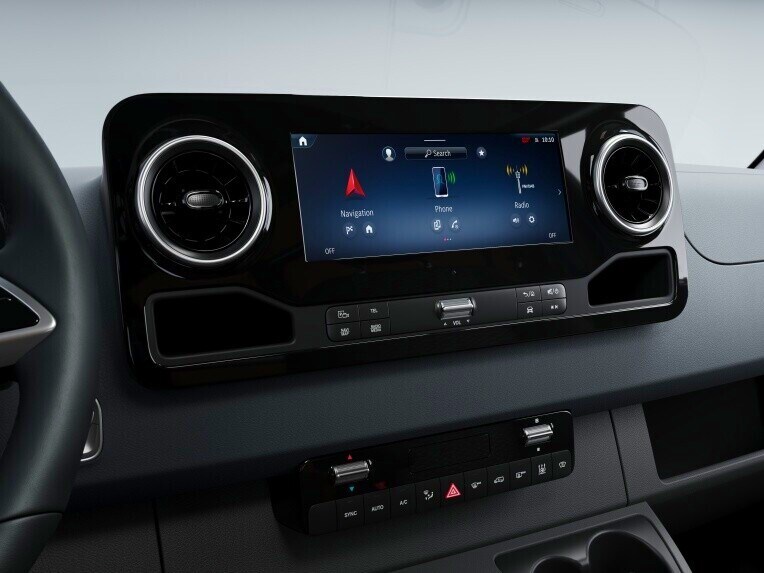 MBUX multimediesystemet i Mercedes-Benz Sprinter Chassis