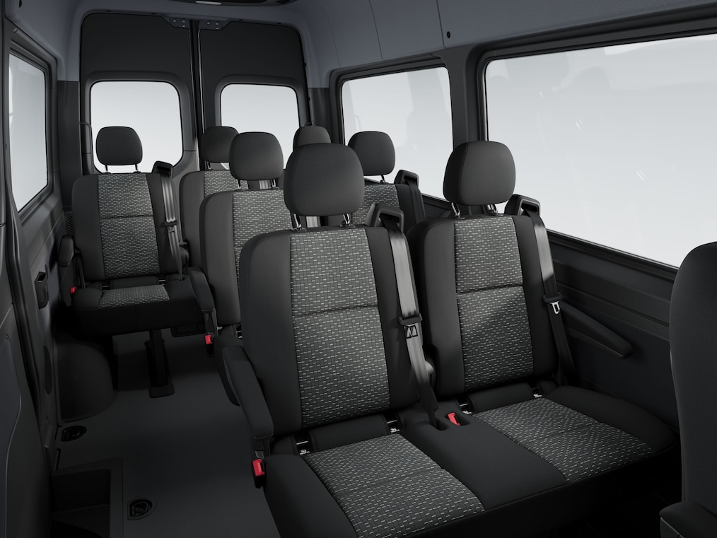 Passagerafdelingen i Mercedes-Benz Sprinter Tourer.