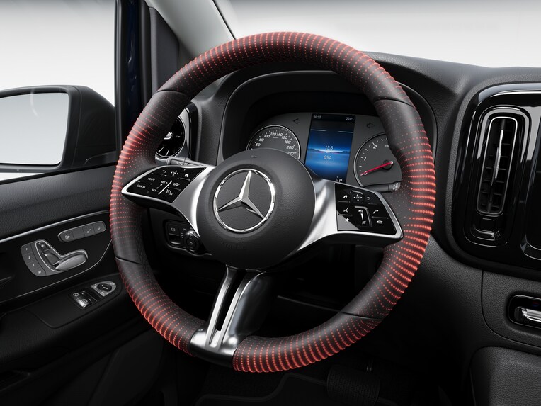 Det opvarmede rat i Mercedes-Benz eVito Tourer