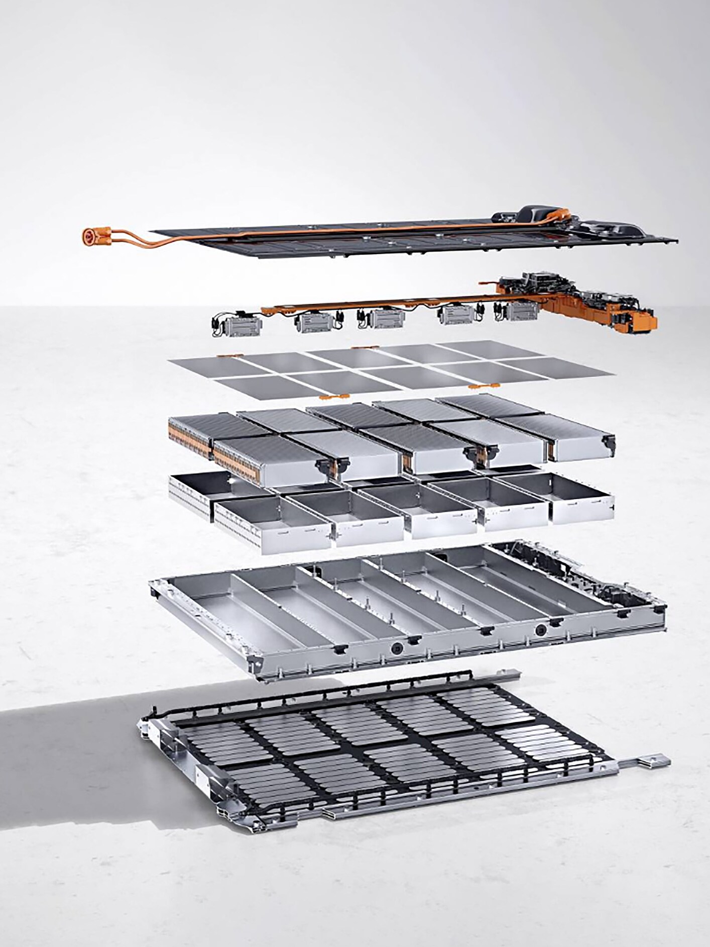 En illustration af et batteri i lag for at symbolisere elektrisk service.