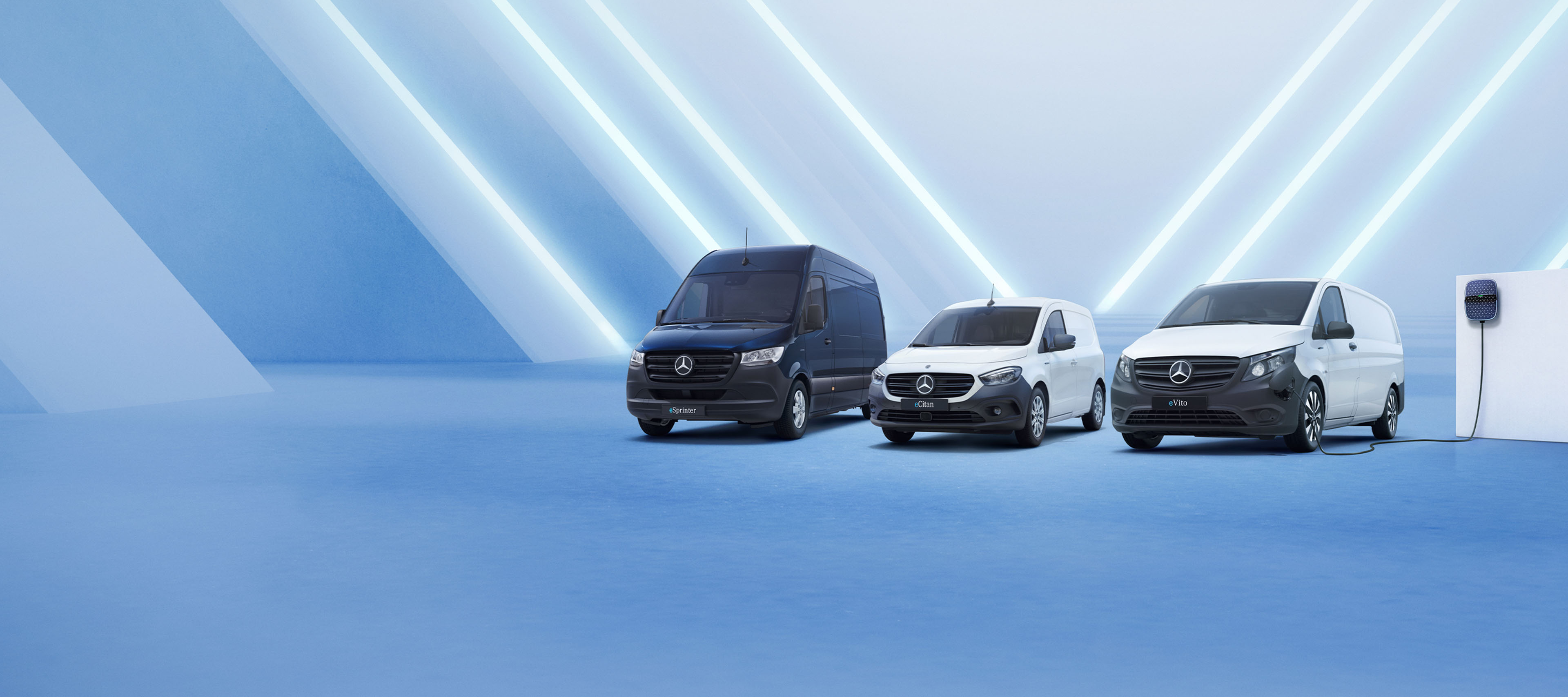 Elektriske varebiler | Mercedes-Benz Vans Udvalg af elektriske varebiler fra Mercedes-Benz - eSprinter, eCitan og eVito.